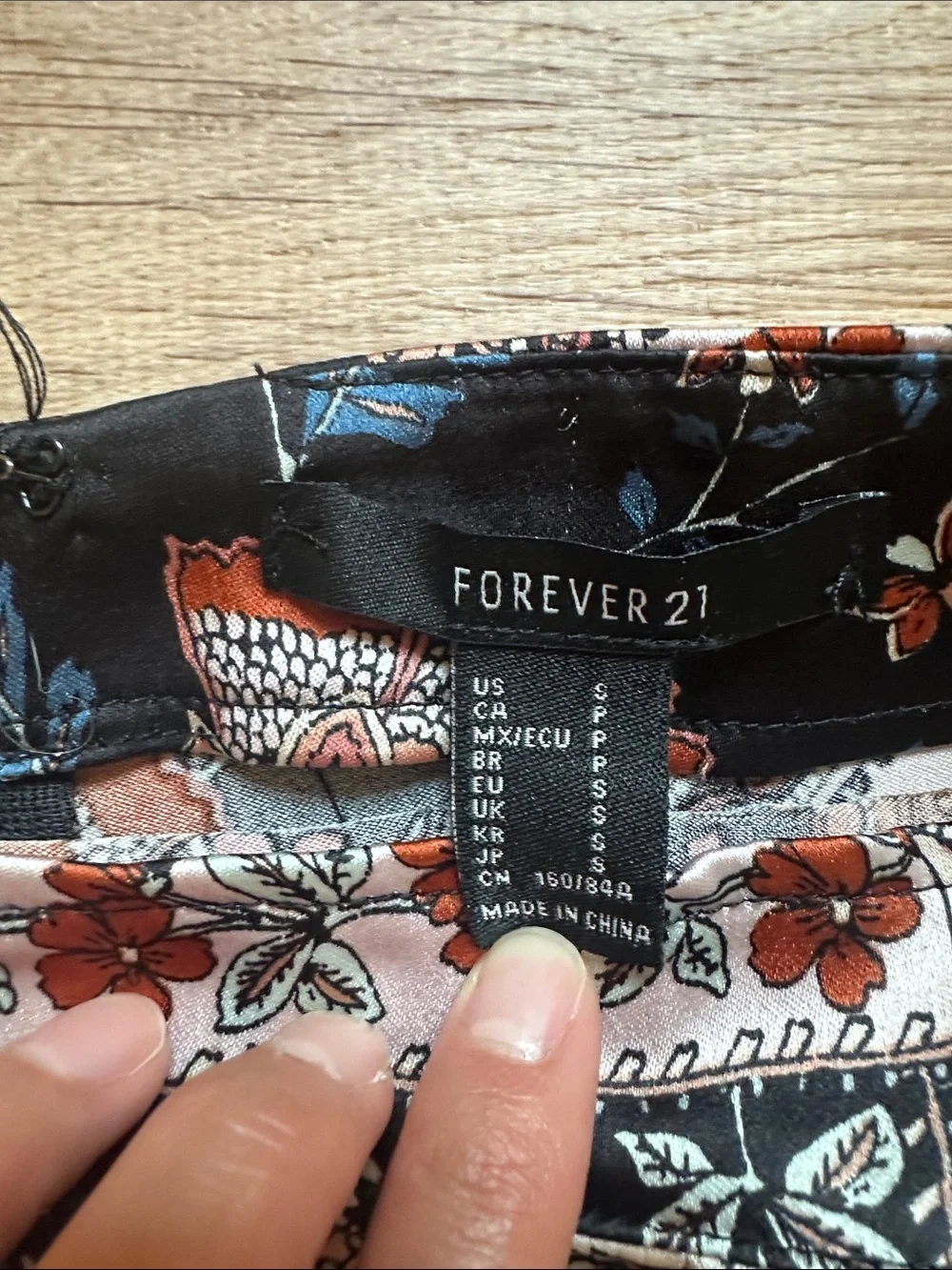 Forever 21 Black Floral Bandana Print Mini Skirt
